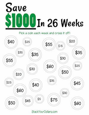 26-Week Savings Challenge