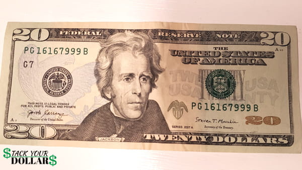 $20 bill front