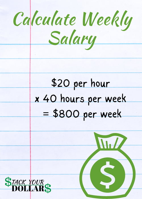How to calculate weekly salary