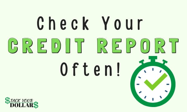 Image to check credit report often