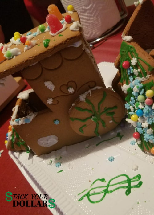 Decorated Christmas gingerbread train
