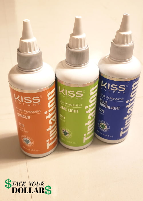 KISS Semi-Permanent Hair Dye in 3 colors