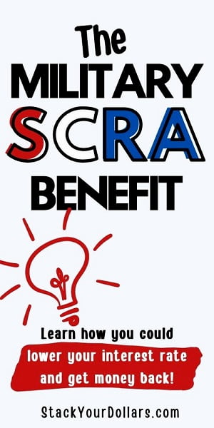 Image of the Military SCRA Benefit graphic