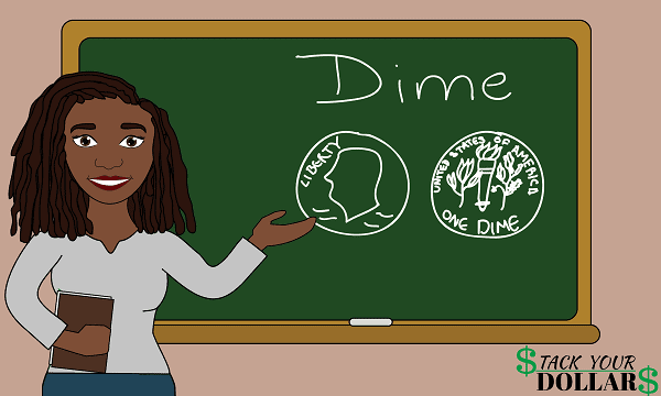 One Dime On Lesson Board