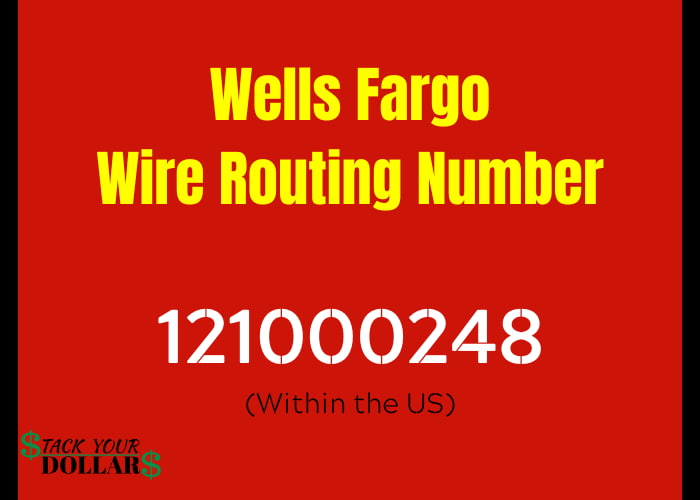 Wells Fargo wire routing number for within the US